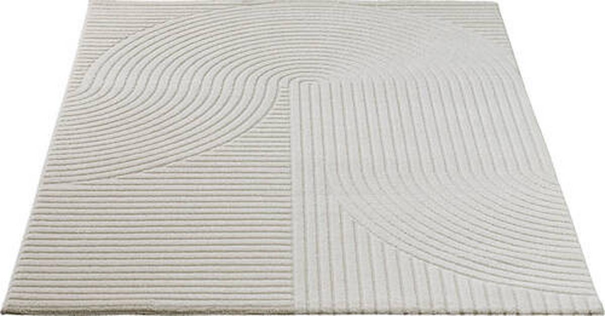 Webteppich Beige/creme Elio 140x200 Cm Jute - Beige/Creme, KONVENTIONELL, Textil (140/200cm)