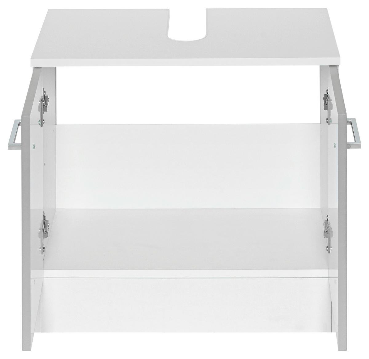 Waschbeckenunterschrank Riga Hellgrau/Weiß B: 60 cm - Hellgrau/Weiß, MODERN, Holzwerkstoff (60cm) - Held