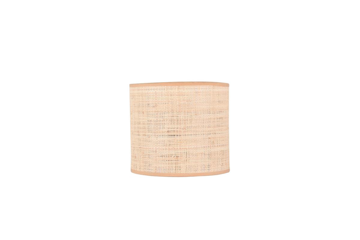 Wandleuchte Aimee Naturfarben Schwarz B: 20,5 Cm - Schwarz/Naturfarben, Natur, Textil/Metall (23/20,5/12cm)
