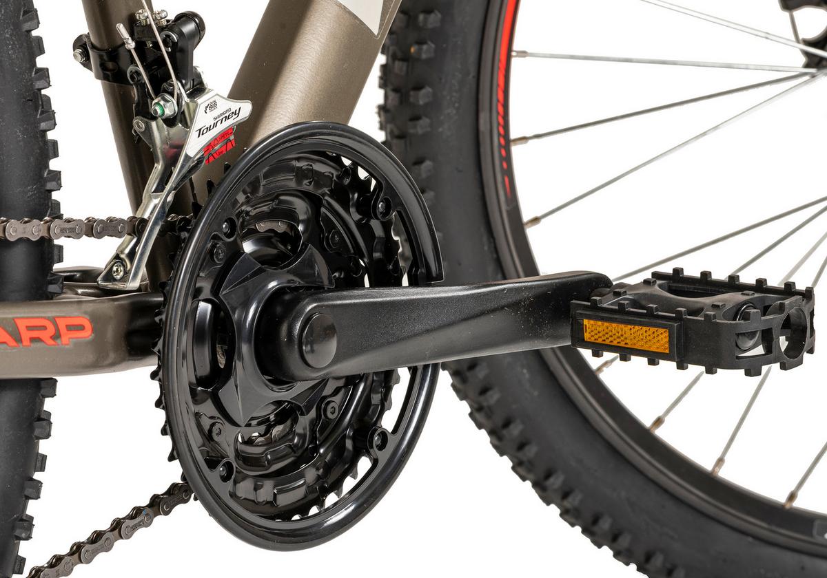 Mountainbike 421m - Grau, KONVENTIONELL, Metall (25/140/60cm)