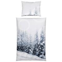 Bettwäsche Snowy - Blau/Weiß, MODERN, Textil - Luca Bessoni