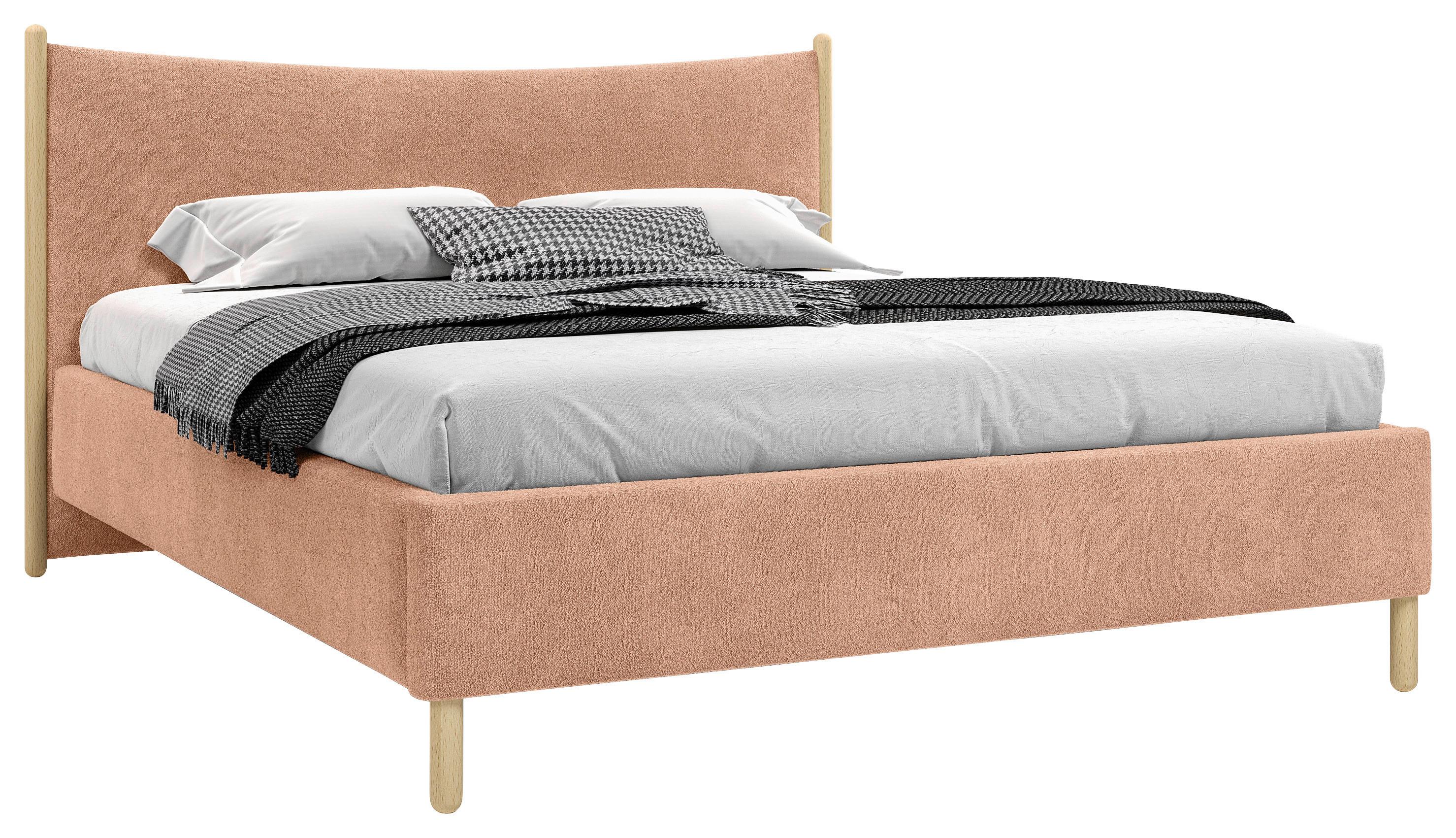 Polsterbett Nature Rostfarben Lf: 180x200 Cm - Rostfarben/Buchefarben, MODERN, Holz/Holzwerkstoff (180/200cm) - MID.YOU