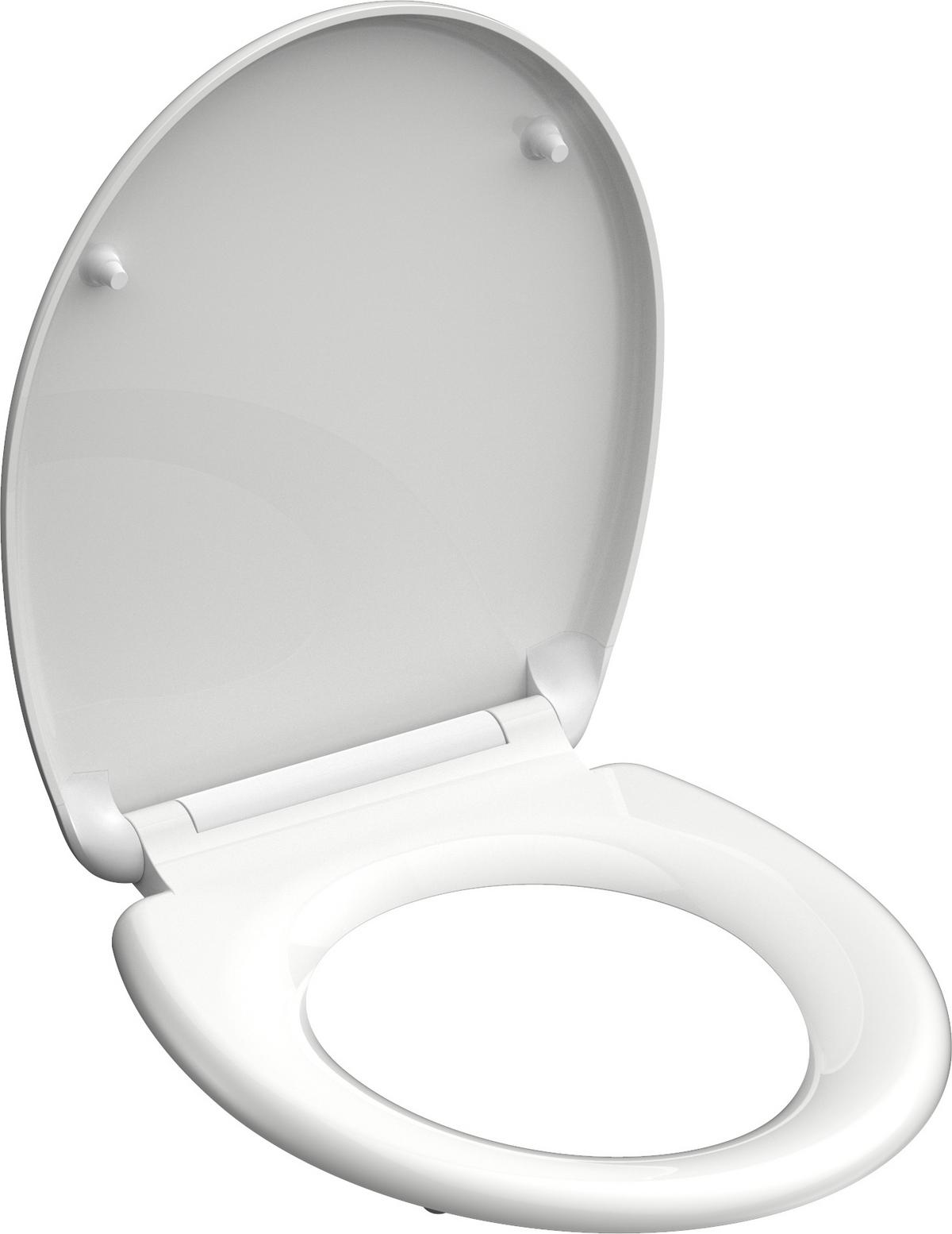 WC-SITZ DURO WEISS + SCHNELLVERSCHLUSS - Weiß, Basics, Kunststoff (37,4/2,83/43,5cm)