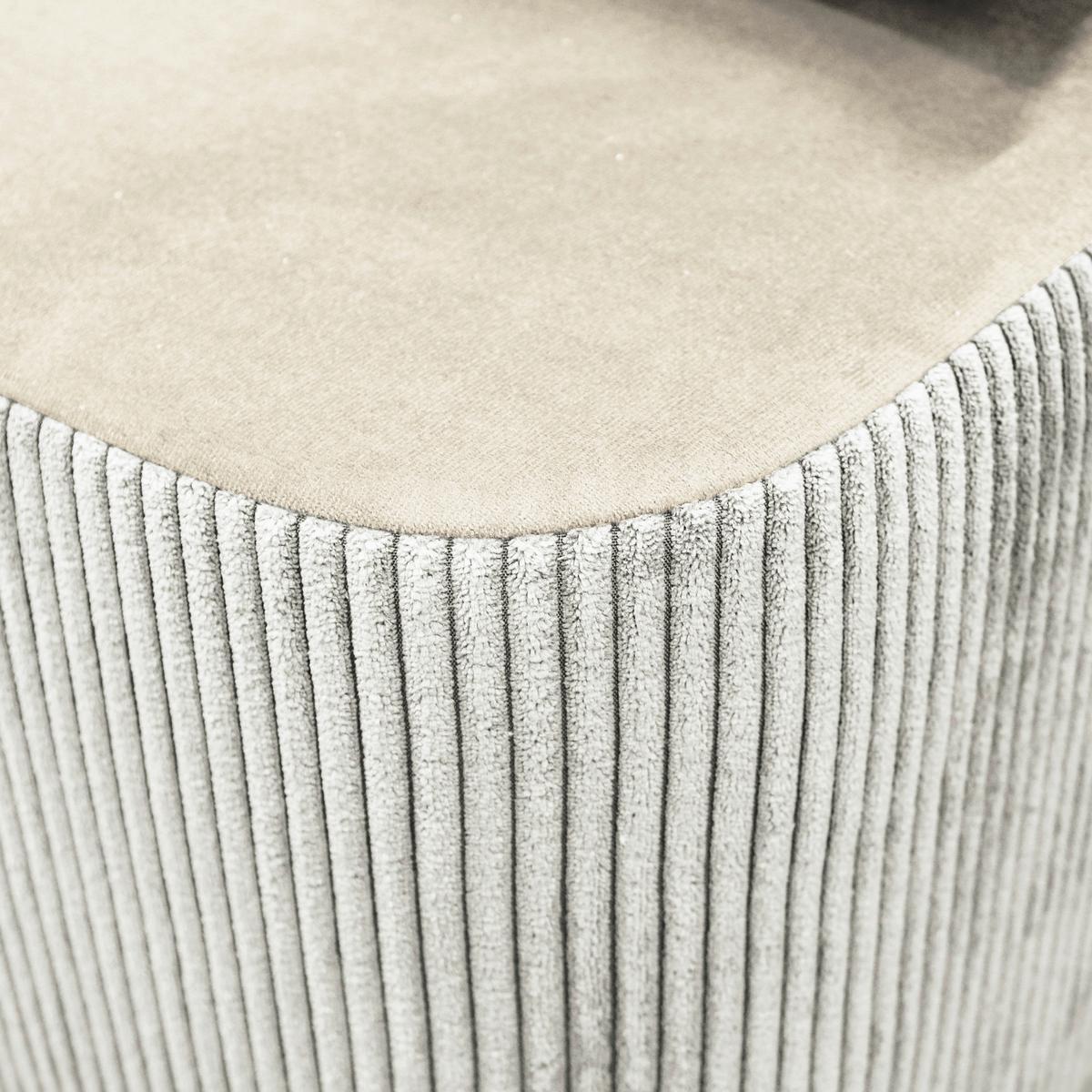 Schlafsofa Stella Creme B: 197 cm - Creme/Schwarz, Design, Textil (197/90/83cm) - MID.YOU