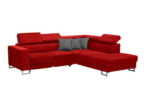 Wohnlandschaft in L-Form California 250x230cm - Edelstahlfarben/Rot, MODERN, Textil (250/230cm) - Luca Bessoni Wohnlandschaft in L-Form California 250x230cm - Edelstahlfarben/Rot, MODERN, Textil (250/230cm) - Luca Bessoni