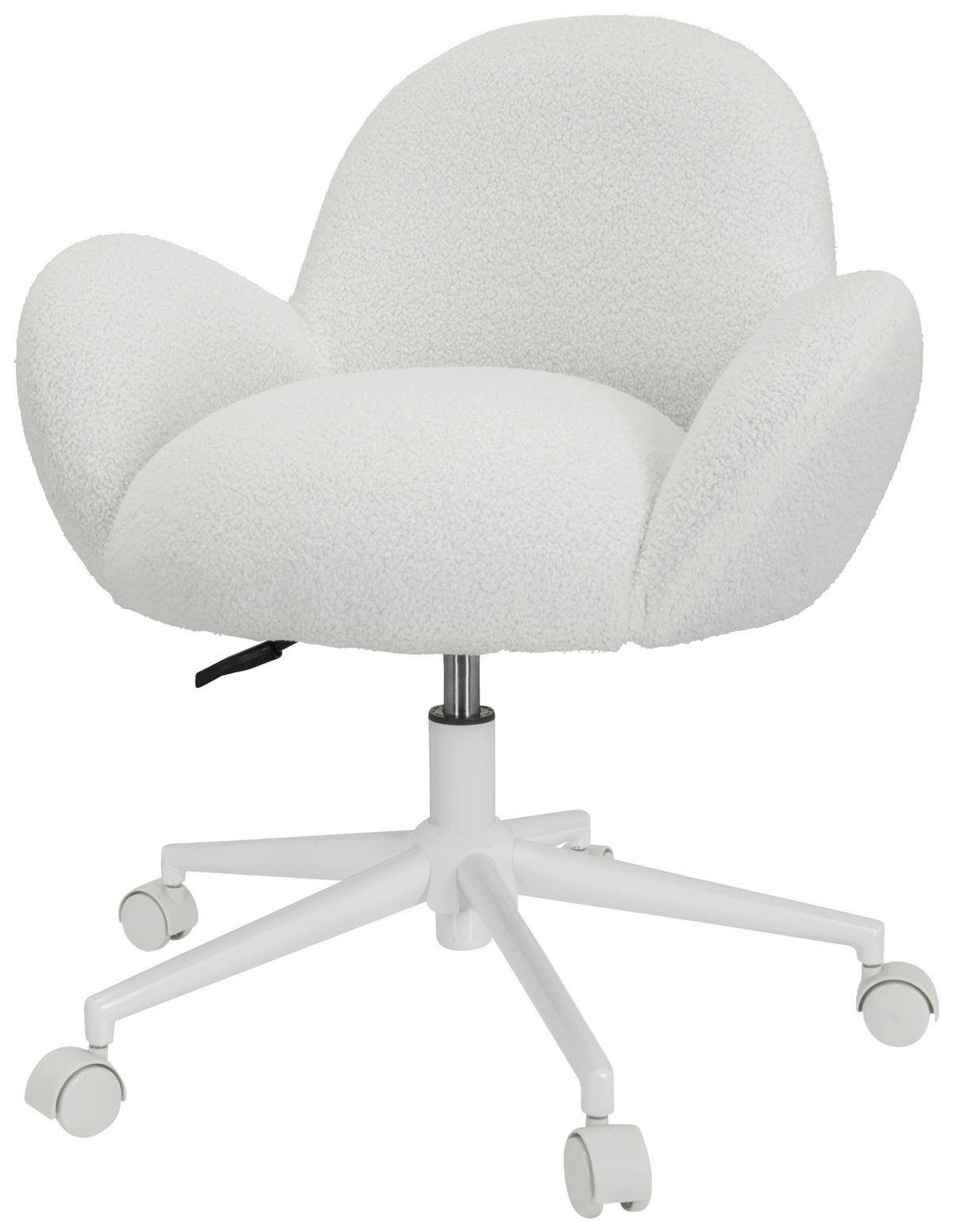Jugenddrehstuhl Kiddy Teddy Weiß Bis 80 Kg - Weiß, MODERN, Kunststoff/Textil (63/67/64cm) - MID.YOU