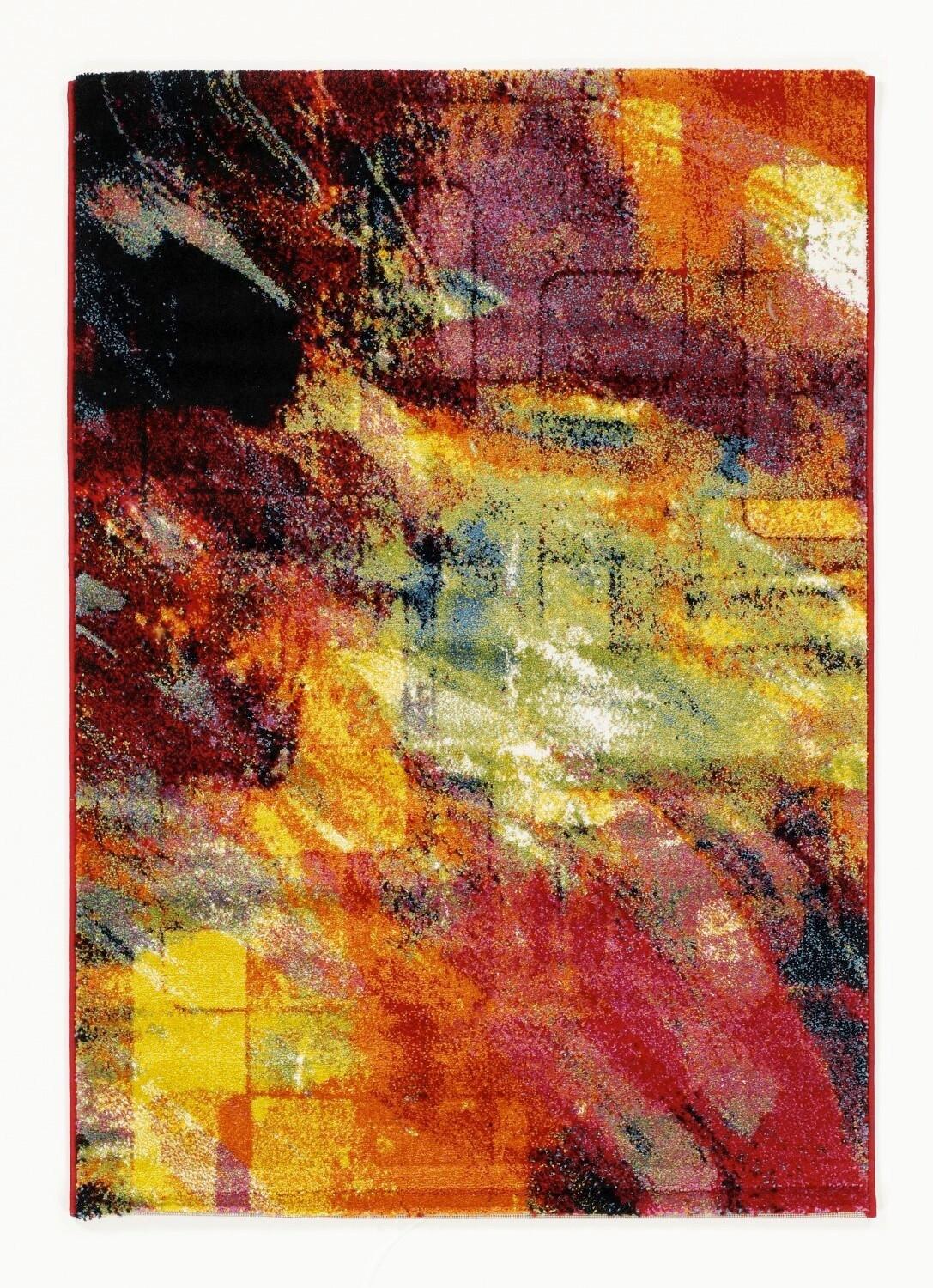 Webteppich Multicolor Happiness New Brush 230x160 cm - Multicolor, Basics, Textil (160/230cm) - Novel