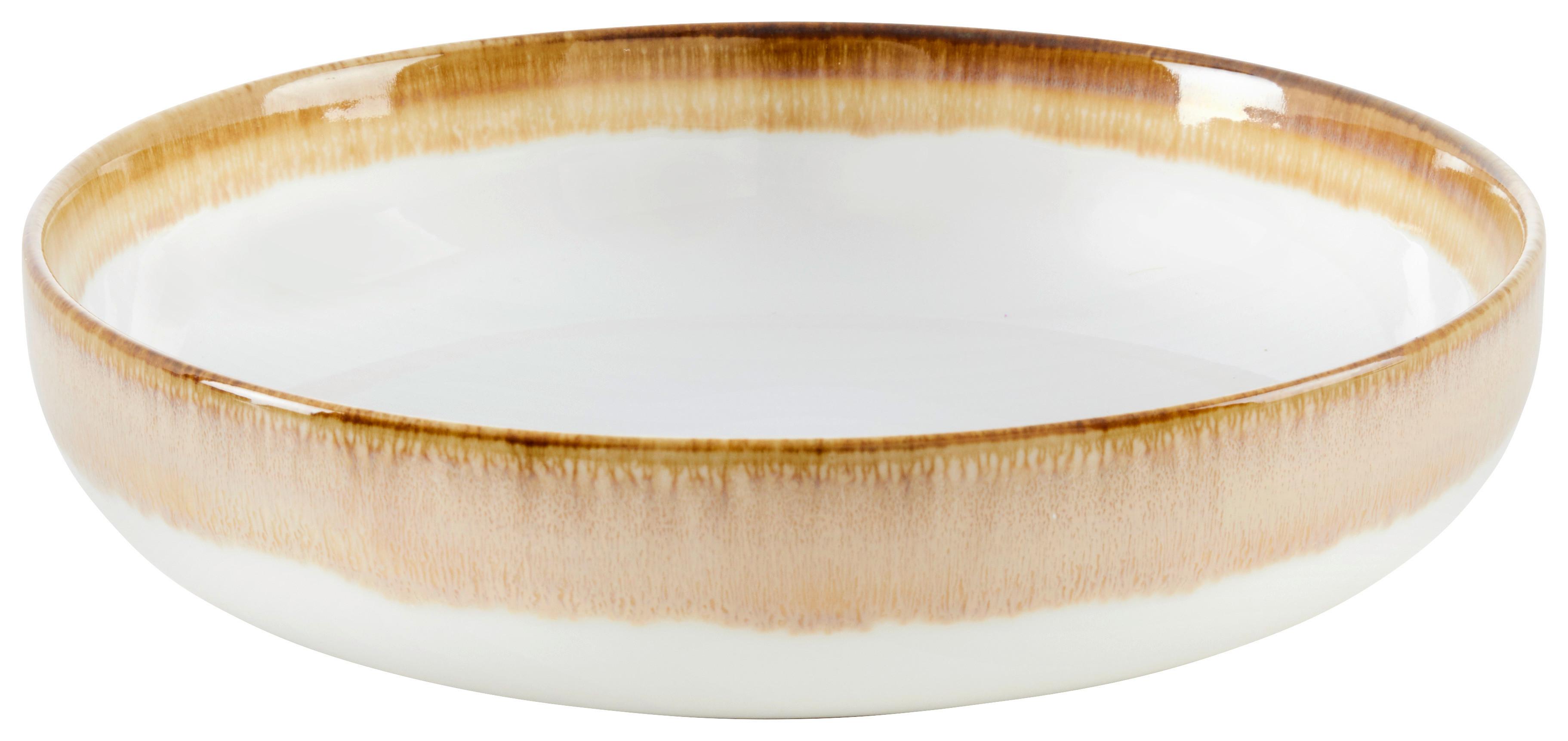 Hlboký tanier SATURN - béžová, Modern, keramika (21cm) - Mömax