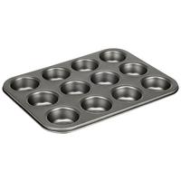 Muffinform Ruth L/b/h: 35/26,5/2,8 Cm Für 12 Muffins - Grau, ROMANTIK / LANDHAUS, Metall (35cm) - James Wood