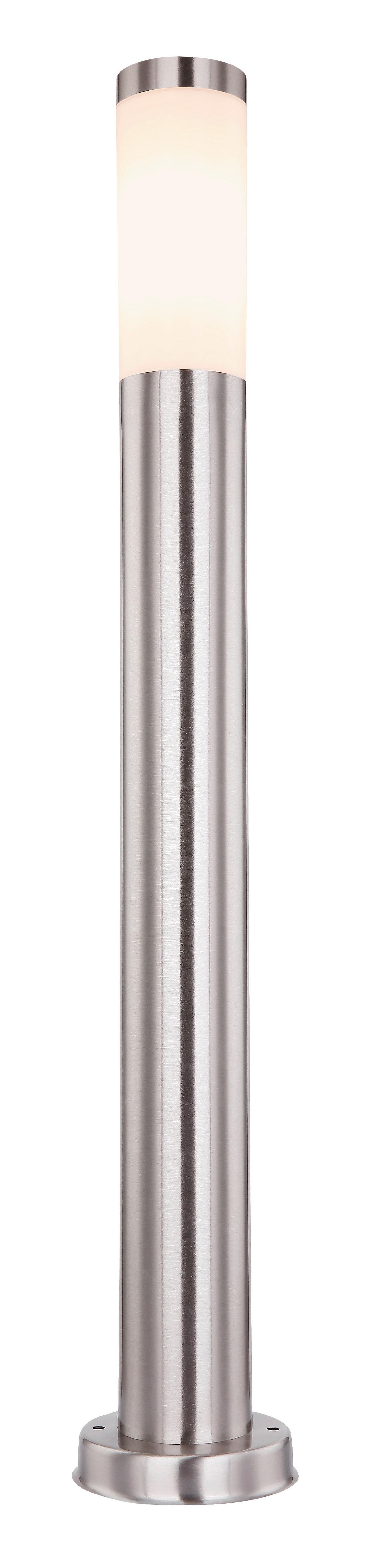 Wegeleuchte 31588 - Edelstahlfarben/Opal, Basics, Kunststoff/Metall (12,7/80cm) - Globo