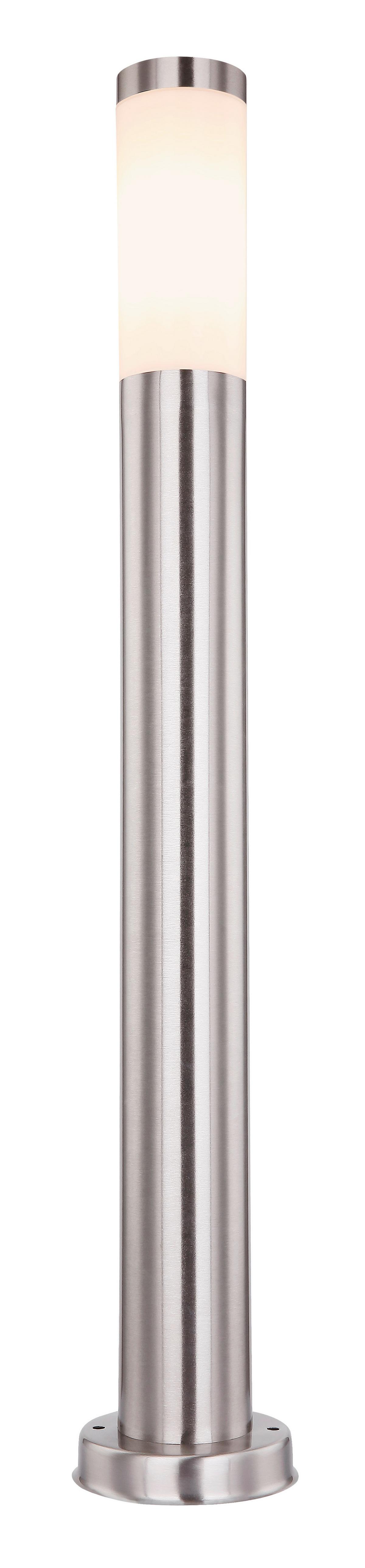 Wegeleuchte 31588 - Edelstahlfarben/Opal, Basics, Kunststoff/Metall (12,7/80cm) - Globo