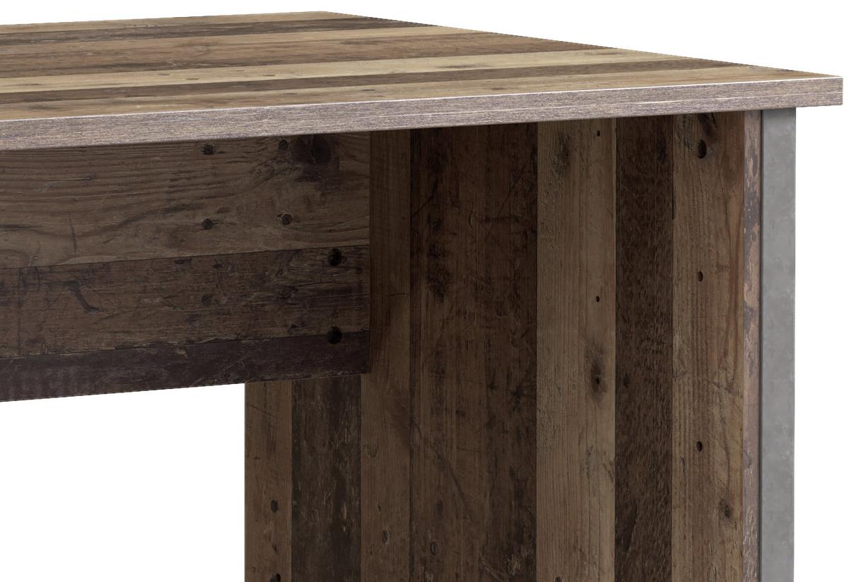 Schreibtisch B 153cm H 73,5cm Cliff, Braun/grau - Dunkelgrau/Braun, KONVENTIONELL, Holzwerkstoff/Kunststoff (153/70/73,5cm) - MID.YOU
