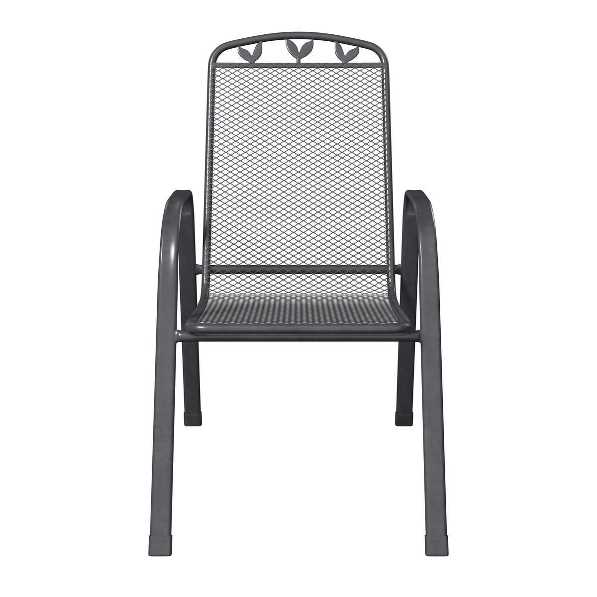 Gartensessel Toulouse New - Silberfarben, MODERN, Metall (43,5/97/68cm) - Beldano