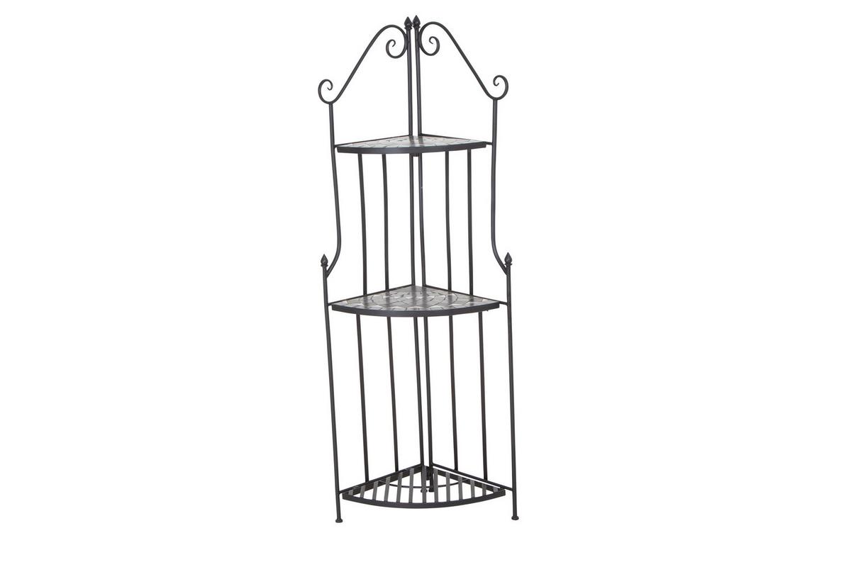 Pflanztisch J53785 - Anthrazit, KONVENTIONELL, Keramik/Metall (63/29/140cm) - Siena Garden