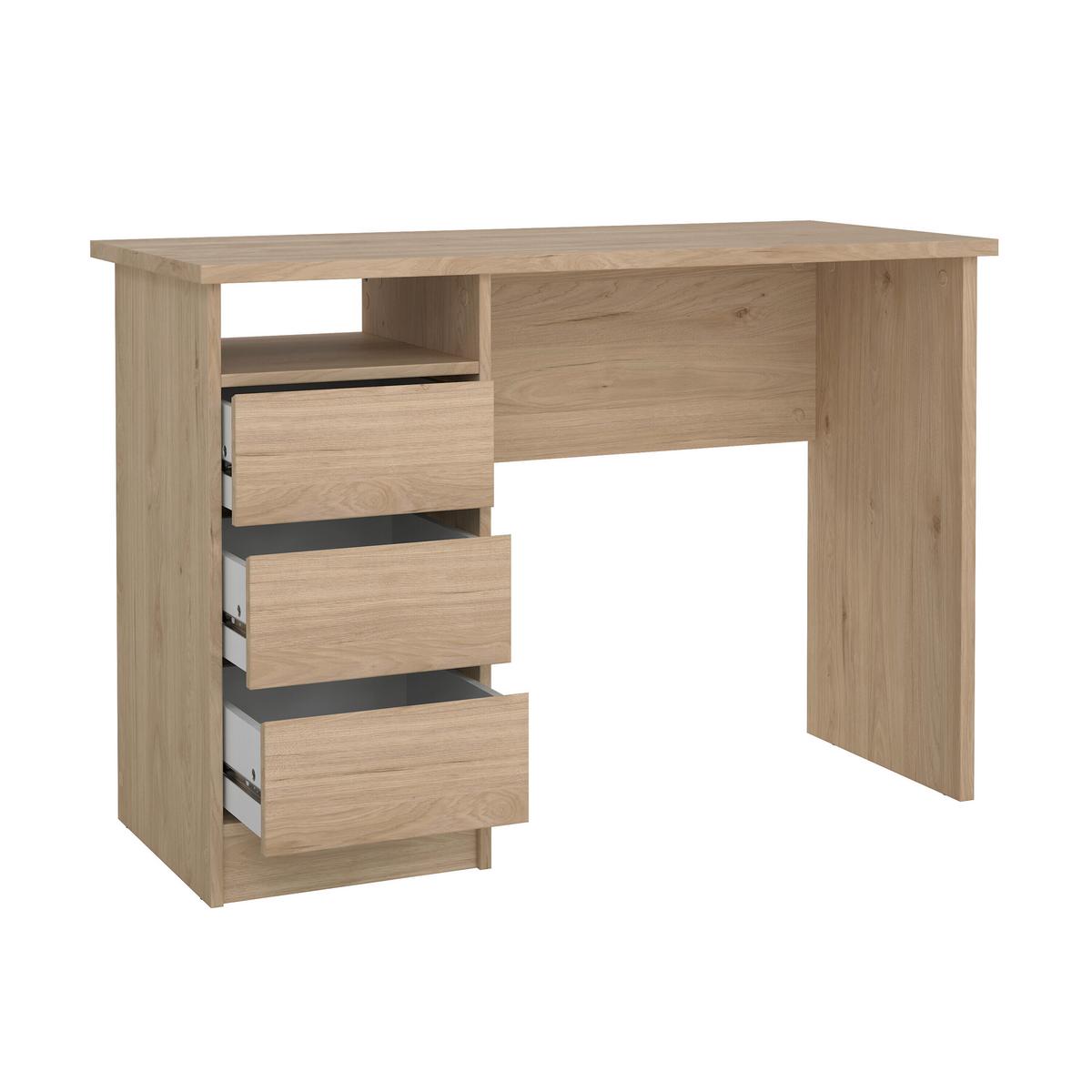 Schreibtisch Function Plus Eichefarben, L: 110 cm - Eichefarben, MODERN, Holzwerkstoff (110/48,5/76cm) - MID.YOU