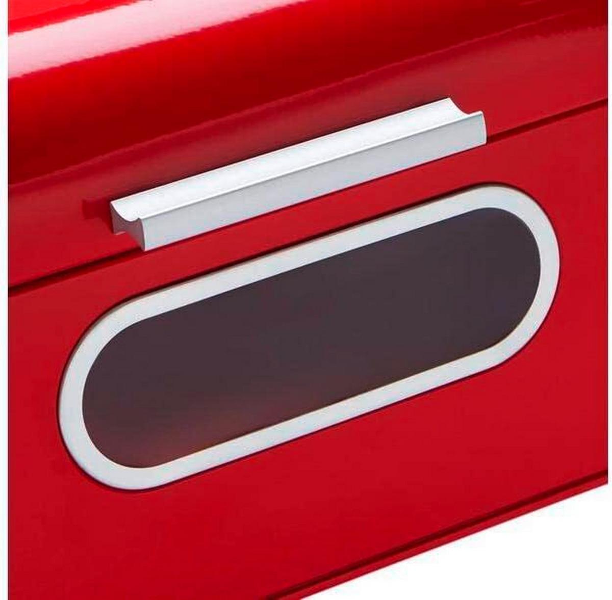 Brotkasten Rot B: 23 cm - Rot, Basics, Metall (42/23/16,5cm) - Echtwerk