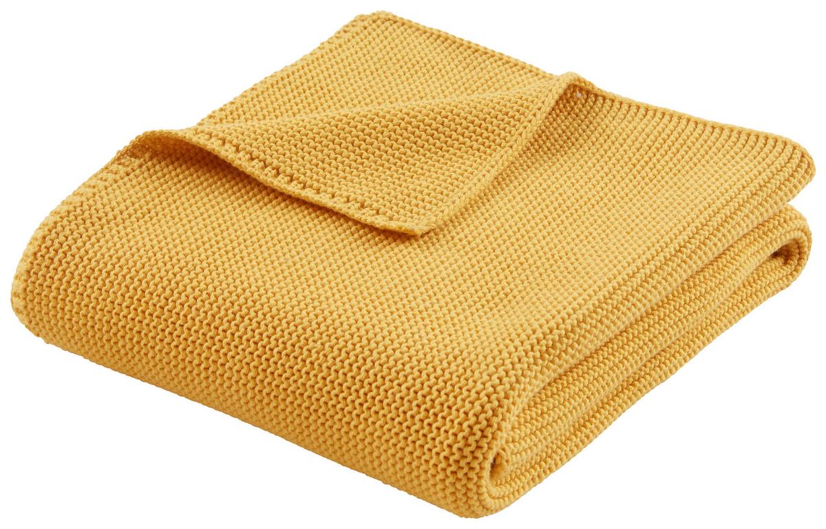 PRIKRÝVKA PRE BÁBÄTKO Babystrick, 75/100cm, žltá - žltá, Konventionell, textil (75/100cm) - Premium Living