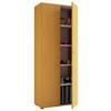 Schuhschrank Vandol Buchefarben Dekor B: 71 cm - Buchefarben/Schwarz, Design, Holzwerkstoff (71/180/39cm) - MID.YOU