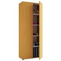 Schuhschrank Vandol Buchefarben Dekor B: 71 cm - Buchefarben/Schwarz, Design, Holzwerkstoff (71/180/39cm) - MID.YOU