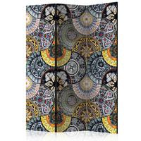 Paravent Multicolor B: 135 cm - Multicolor, Basics, Holz/Textil (135/172/3cm) - artgeist
