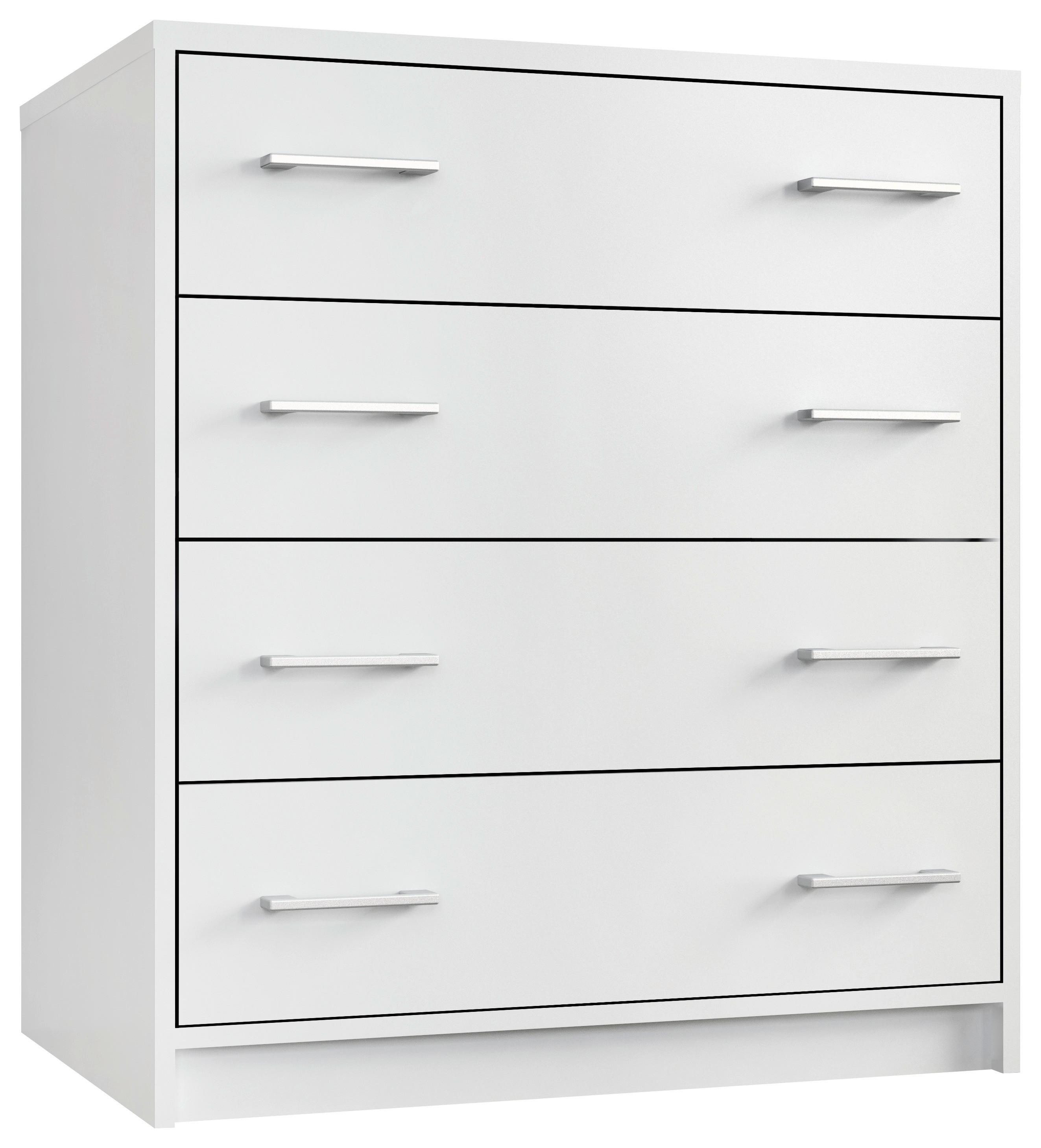 KOMODA ZORA -BP- - biela, Modern, kompozitné drevo/plast (75/85/50cm)