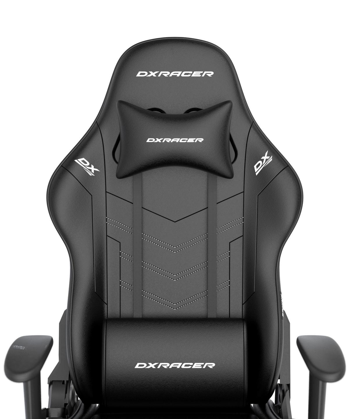 Gamingstuhl Prince Schwarz B: 70cm - Schwarz/Weiß, KONVENTIONELL, Kunststoff/Textil (70/132/70cm) - Dxracer