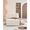 Sofaelement Lulu Beige B: 96cm - Beige/Schwarz, Design, Textil (96/94/96cm) - MID.YOU