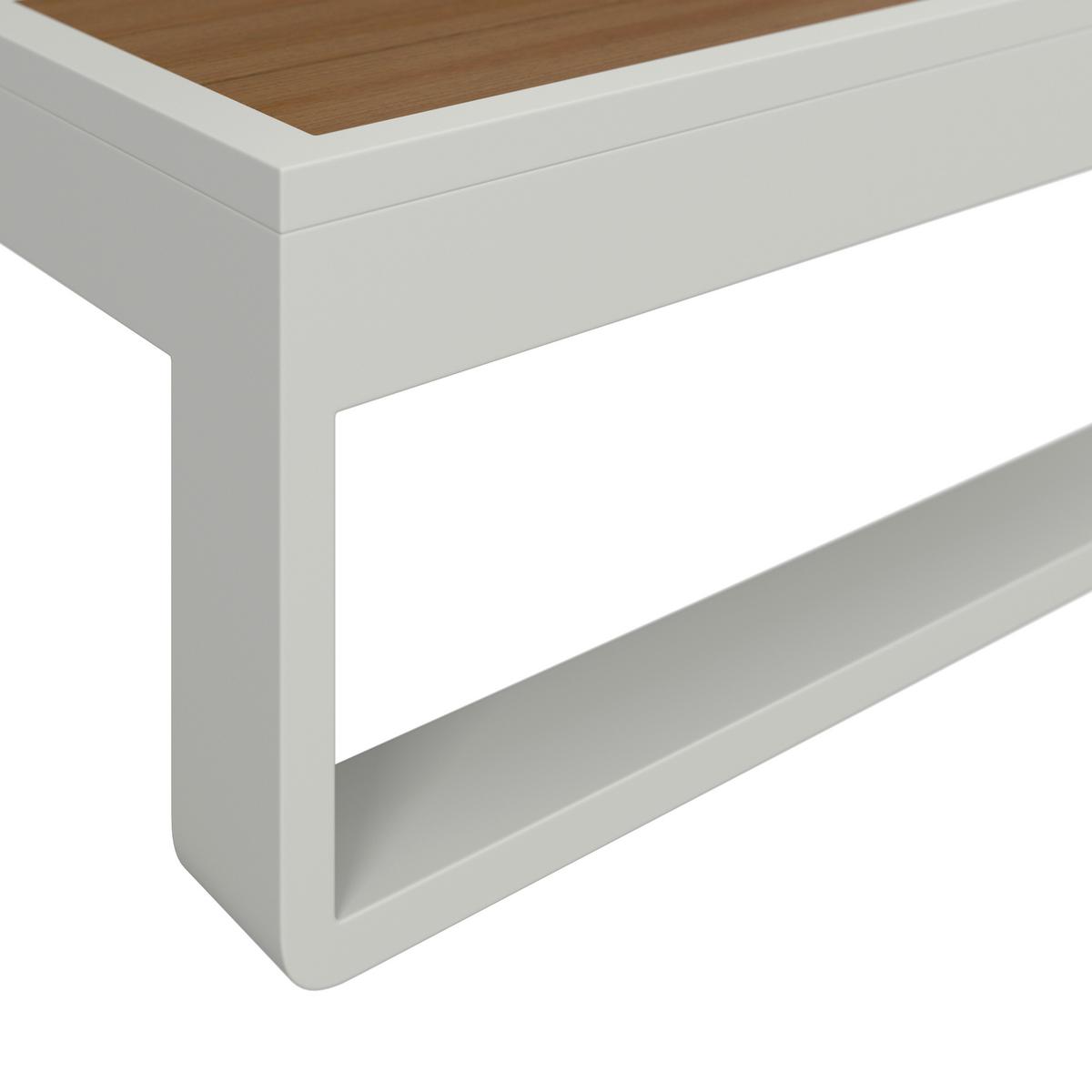 TERASOVÁ SEDACÍ SOUPRAVA MARIJANA - barvy teak/krémová, Moderní, kov/textil (235/68/73cm) - Bessagi Garden