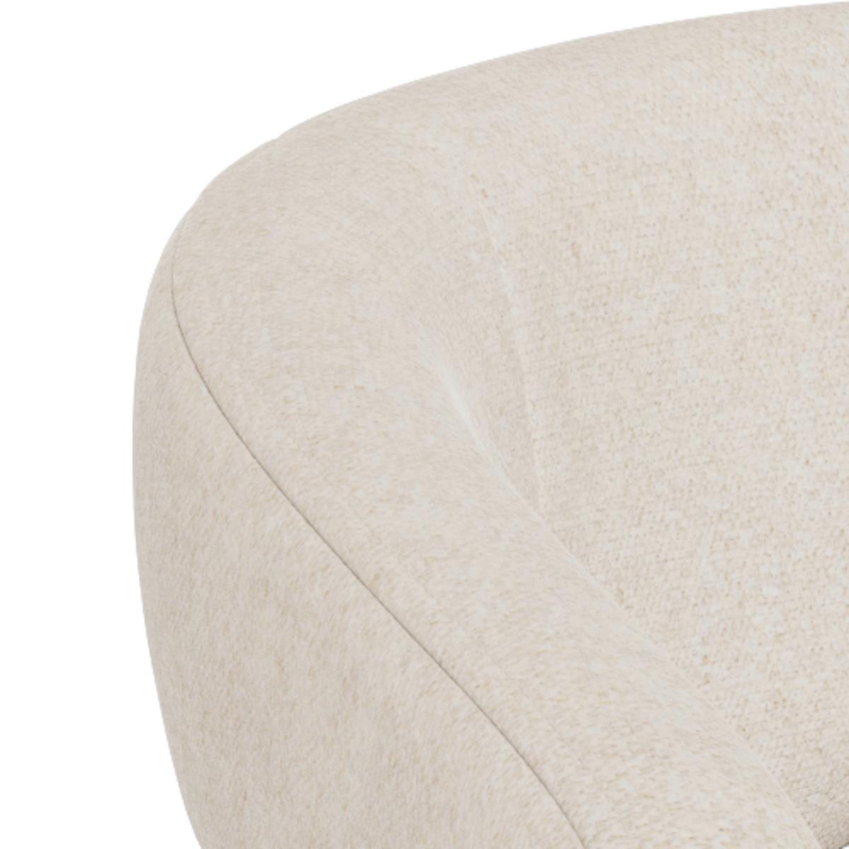 Židle s područkami Cole, béžová - béžová, Moderní, kov/textil (58/76/55cm) - MID.YOU