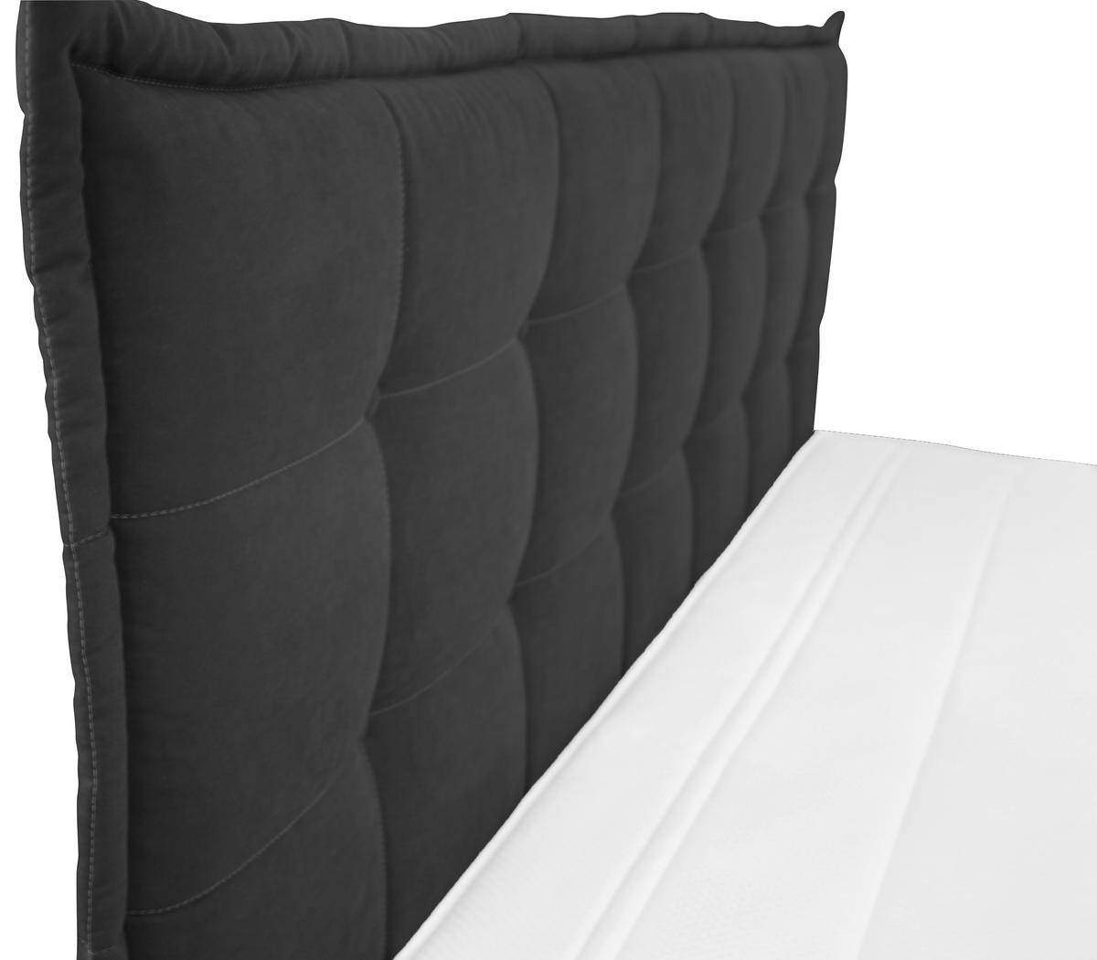 Boxspringbett mit Topper 180x200cm Fabio, Braun - Braun, MODERN, Textil (180/200cm)