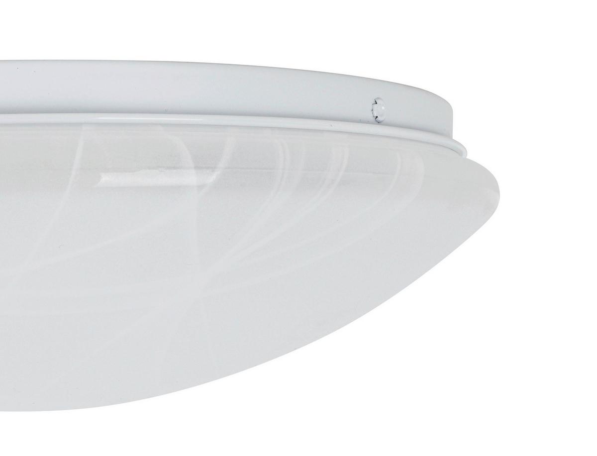 STROPNÉ LED SVIETIDLO ALABAST - biela/alabastrová, Design, kov/plast (29/8,8cm) - Mömax