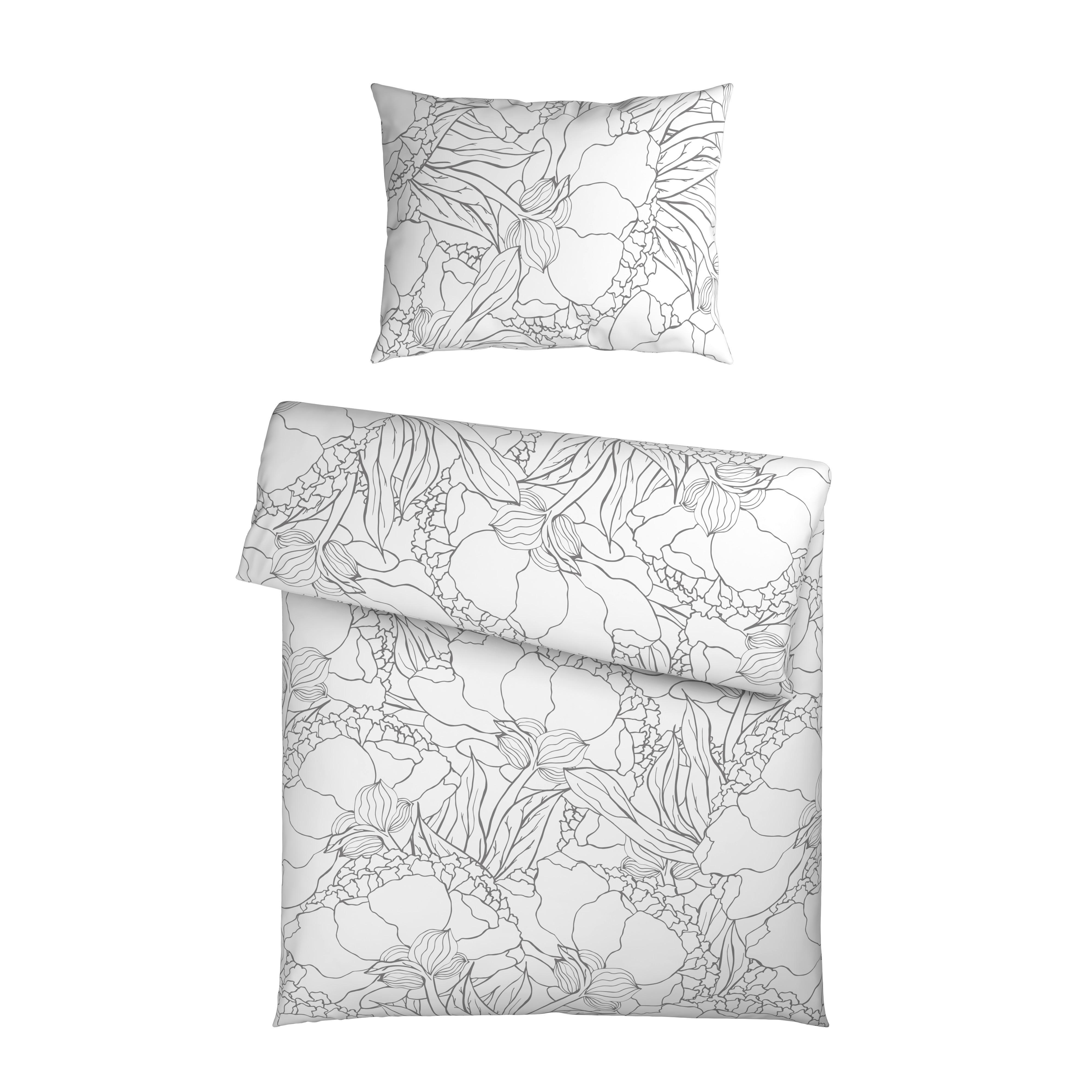 POVLEČENÍ EMMA - šedá, textil (140/200cm) - Mömax