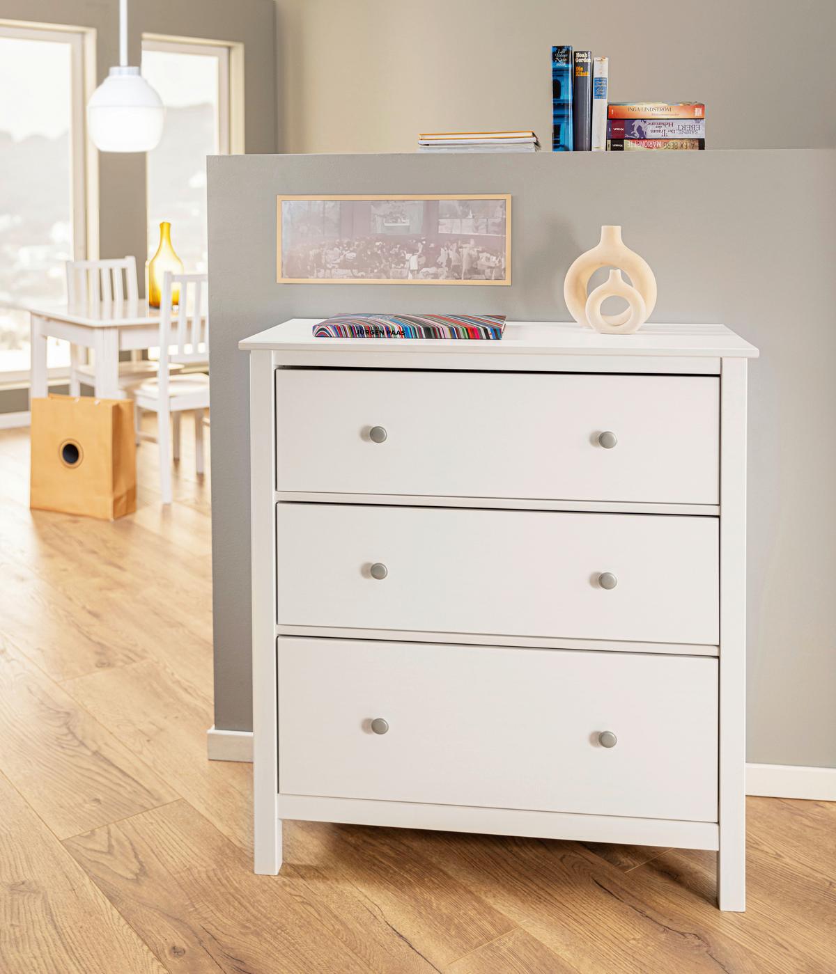 Kommode Chilly Home - Weiß, Design, Holz (85/96/40cm) - Livetastic