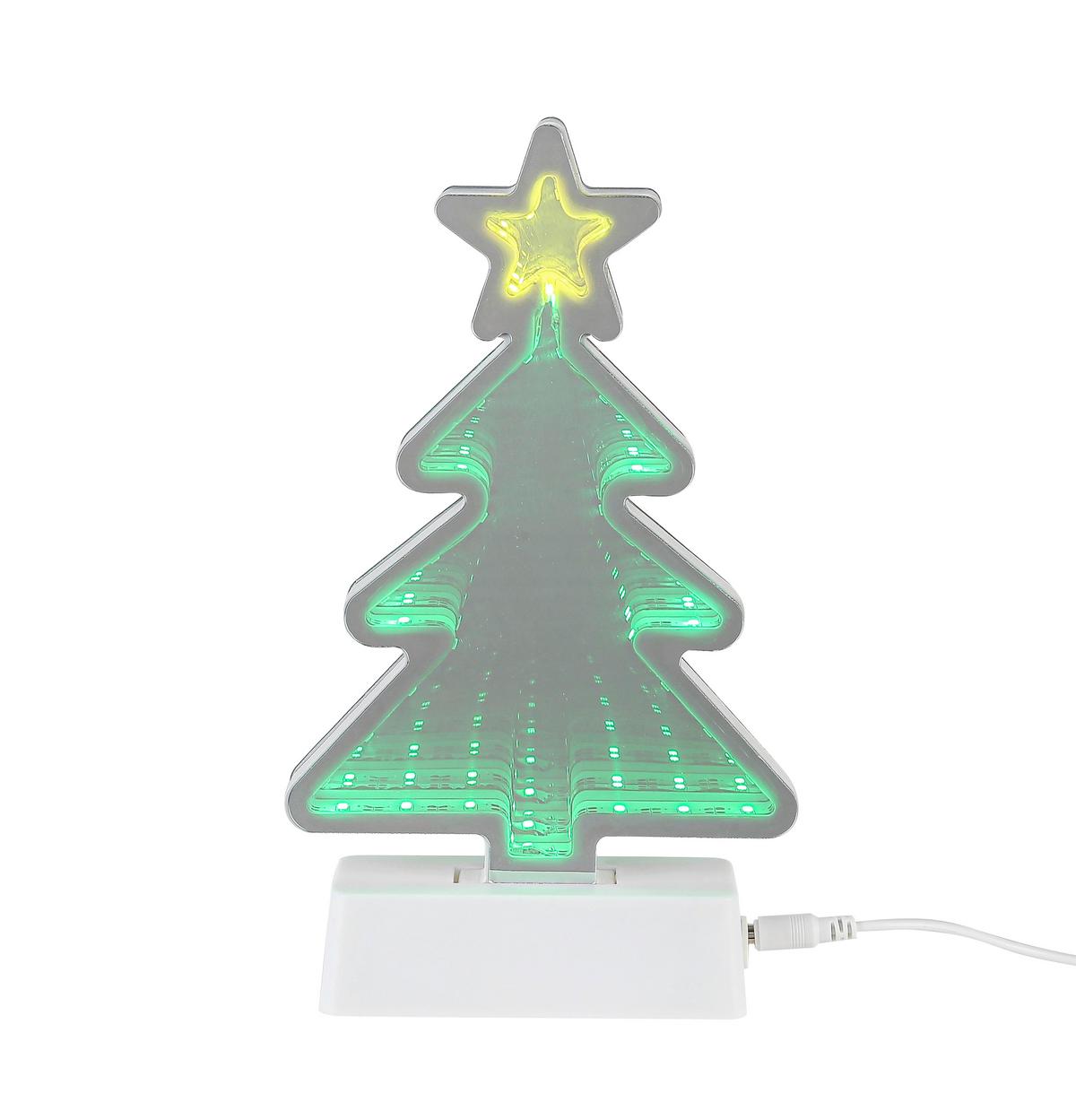 Led-dekoleuchte Christmas Tree - Transparent/Weiß, Basics, Kunststoff (13,2/4,6/22,8cm) - James Wood