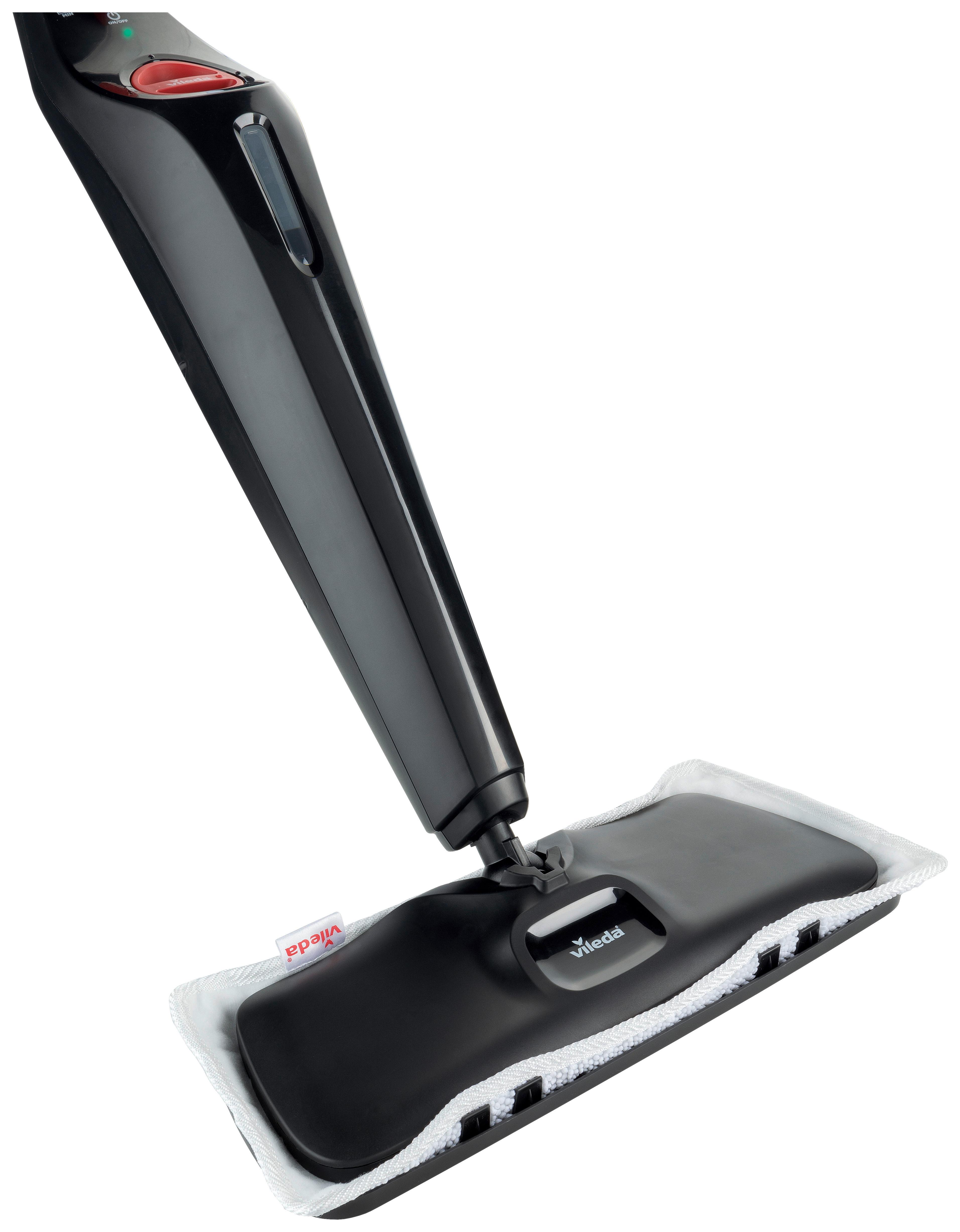 Bodenwischer Vileda-Steam Plus XXL - Schwarz, Basics, Textil (25,6/14,7/68,7cm) - Vileda