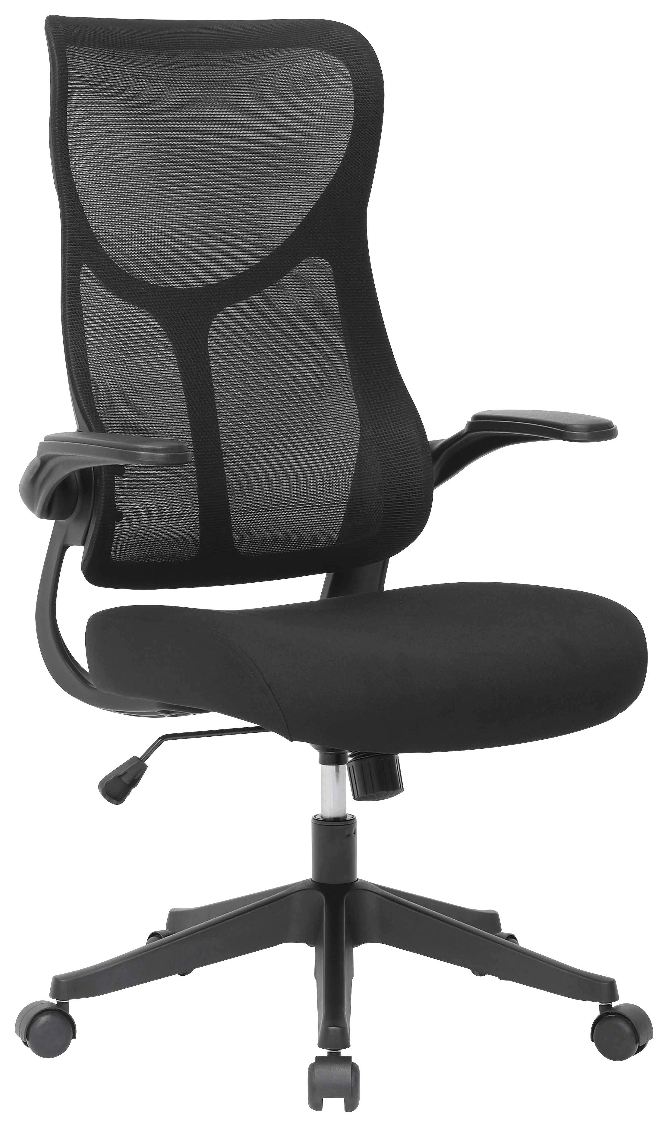 Otočná stolička ROXY - čierna, Design, kov/drevo (63/106-114/68cm) - Mömax