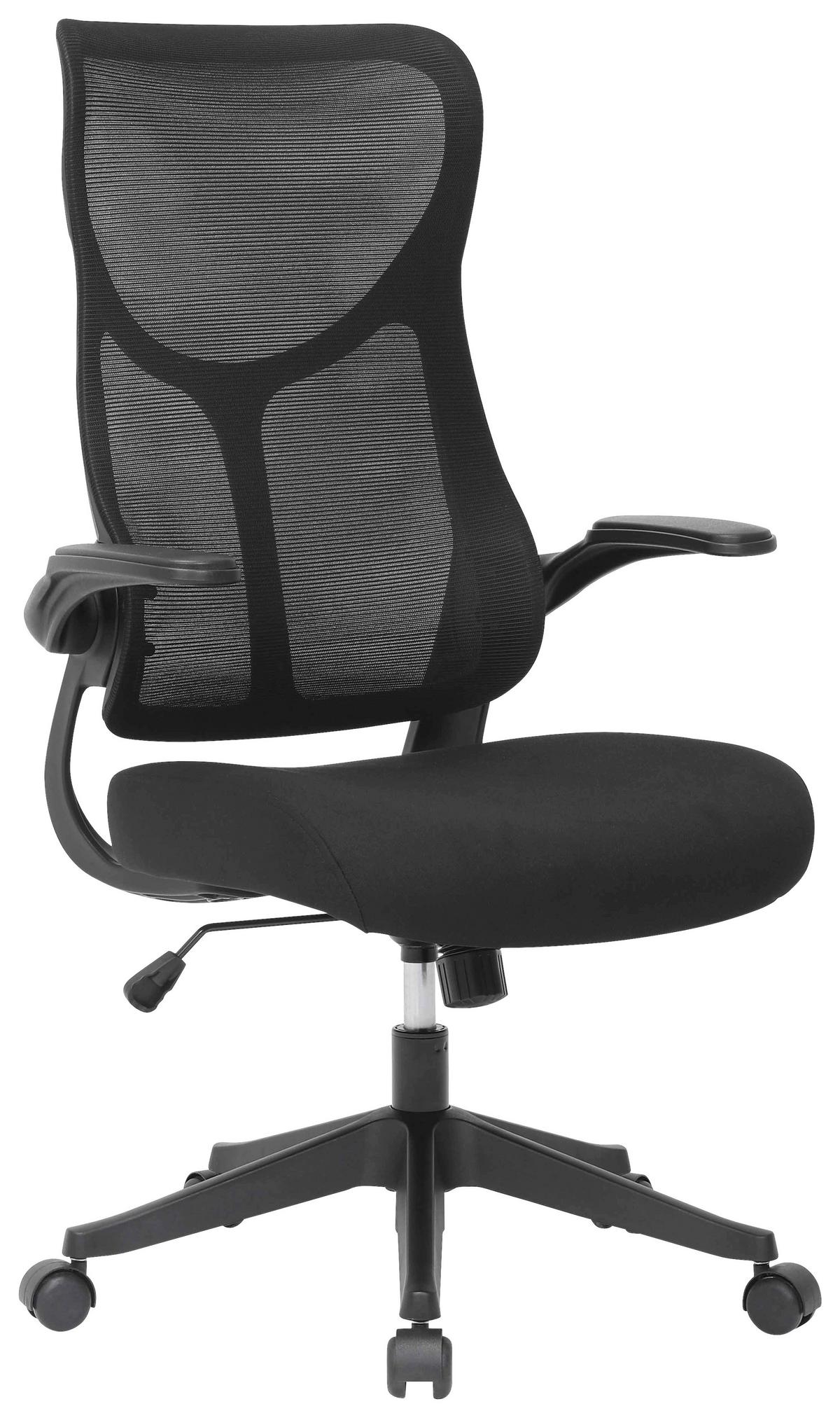 Otočná stolička ROXY - čierna, Design, kov/drevo (63/106-114/68cm) - Mömax