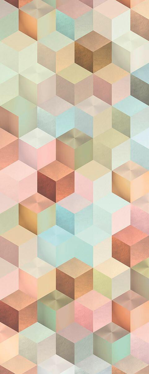 Vliestapete 6016a-Vd1 Cubes Panel - Design (100/250cm)