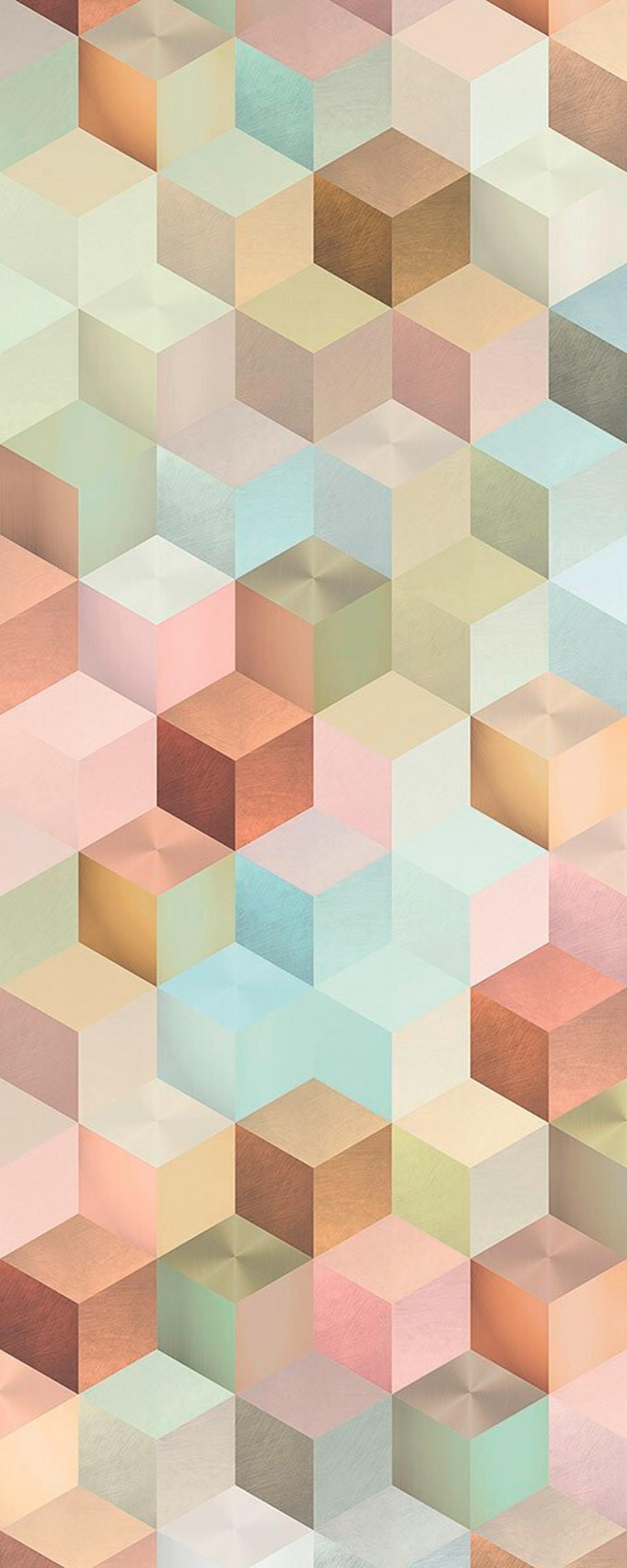 Vliestapete 6016a-Vd1 Cubes Panel - Design (100/250cm)