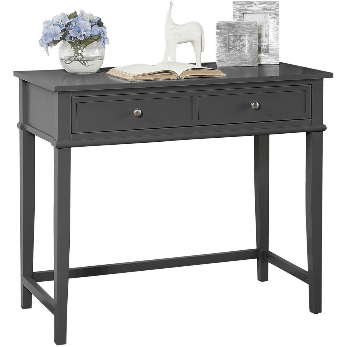 Schreibtisch Franklin Schwarz L: 89cm - Schwarz, Design, Holzwerkstoff (89/75/45cm) - MID.YOU