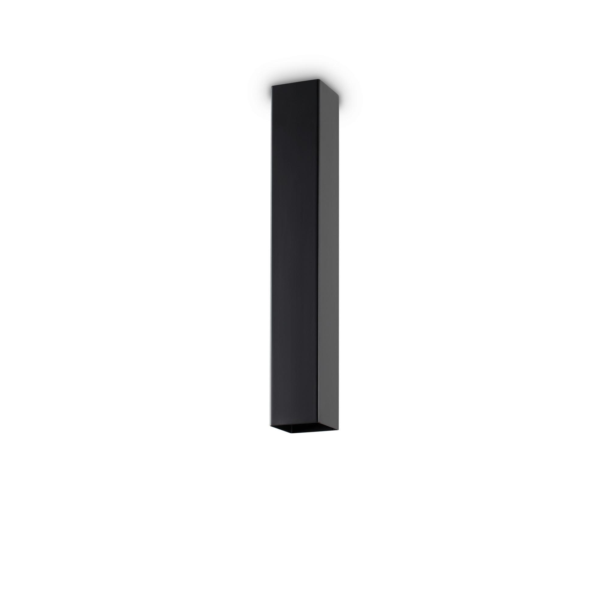 LED-Deckenleuchte Sky L: 6 cm 1-Flammig Quadratisch - Schwarz, KONVENTIONELL, Metall (6/40/6cm) - Ideal Lux