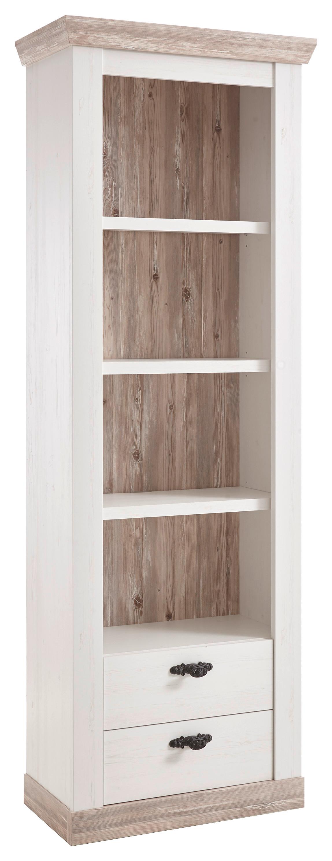 Vitrine Florenz Pinienfarben B: 70cm - Pinienfarben, Design, Holzwerkstoff (70/201/37cm) - MID.YOU