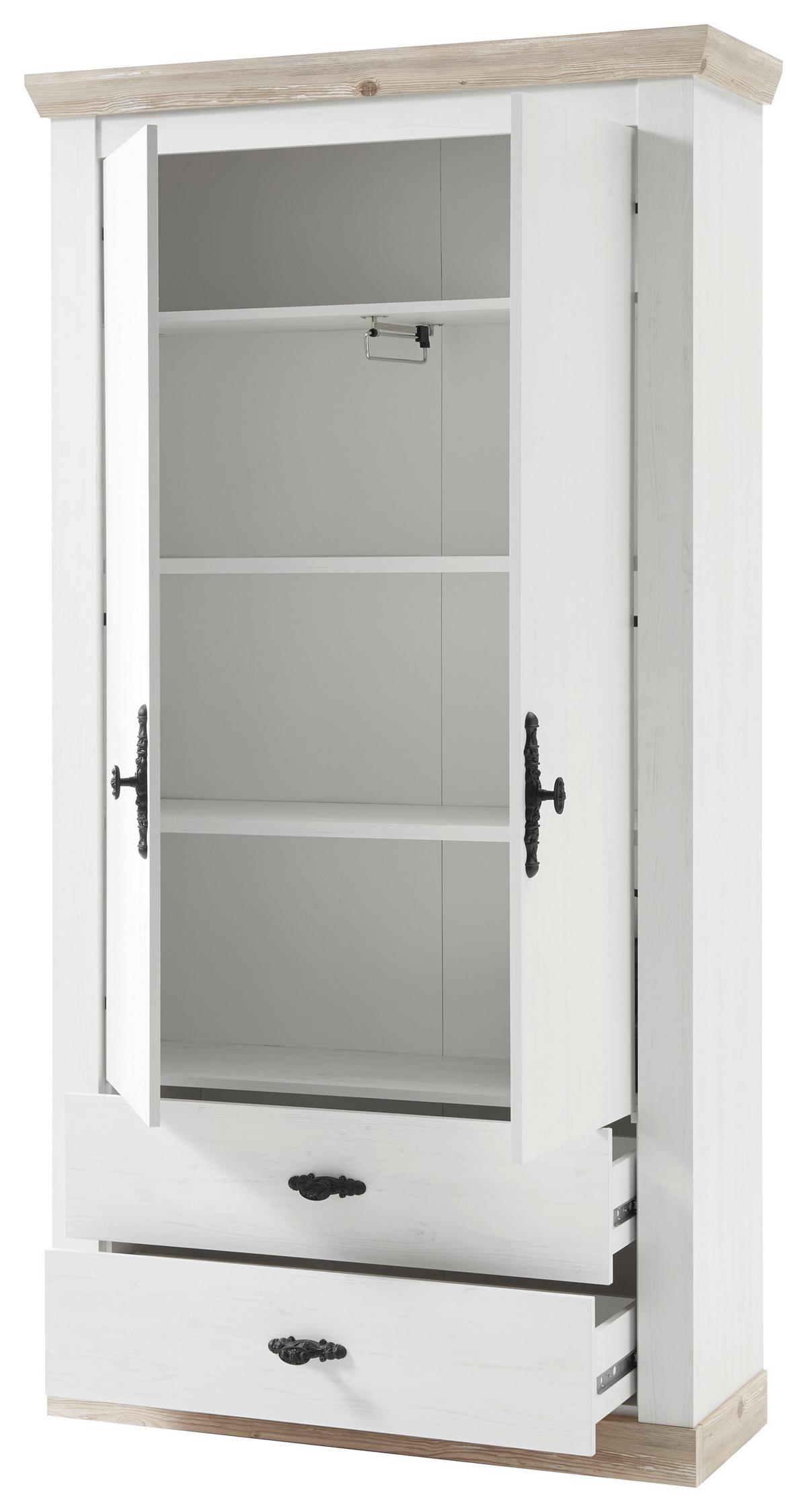Garderobe Florenz Pinienfarrb./Hellbraun 107 cm - Hellbraun/Pinienfarben, Design, Holzwerkstoff (107/201/38cm) - MID.YOU