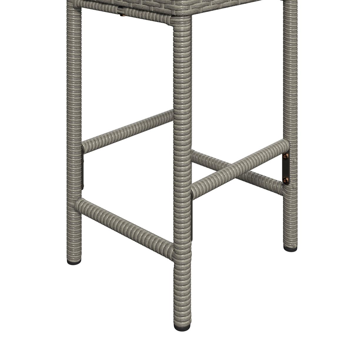 Loungegarnitur Mentone - Grau, MODERN, Kunststoff/Textil (120/90/60cm) - Beldano