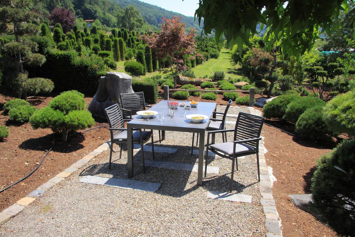 Gartenset 5-Tlg. Textil/Metall /Holzwerkstoff/Kunststoff - Dunkelgrau/Anthrazit, Basics, Holzwerkstoff/Kunststoff (180/98/74cm) - Acamp