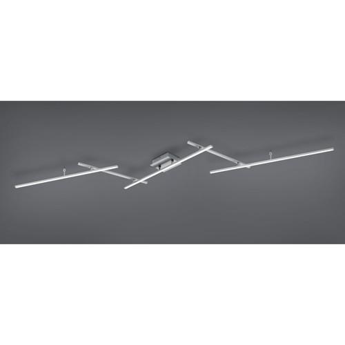 LED-Deckenleuchte 628410507 Arvin - Weiß/Nickelfarben, Design, Kunststoff/Metall (245/8,5/50cm) - Trio Leuchten
