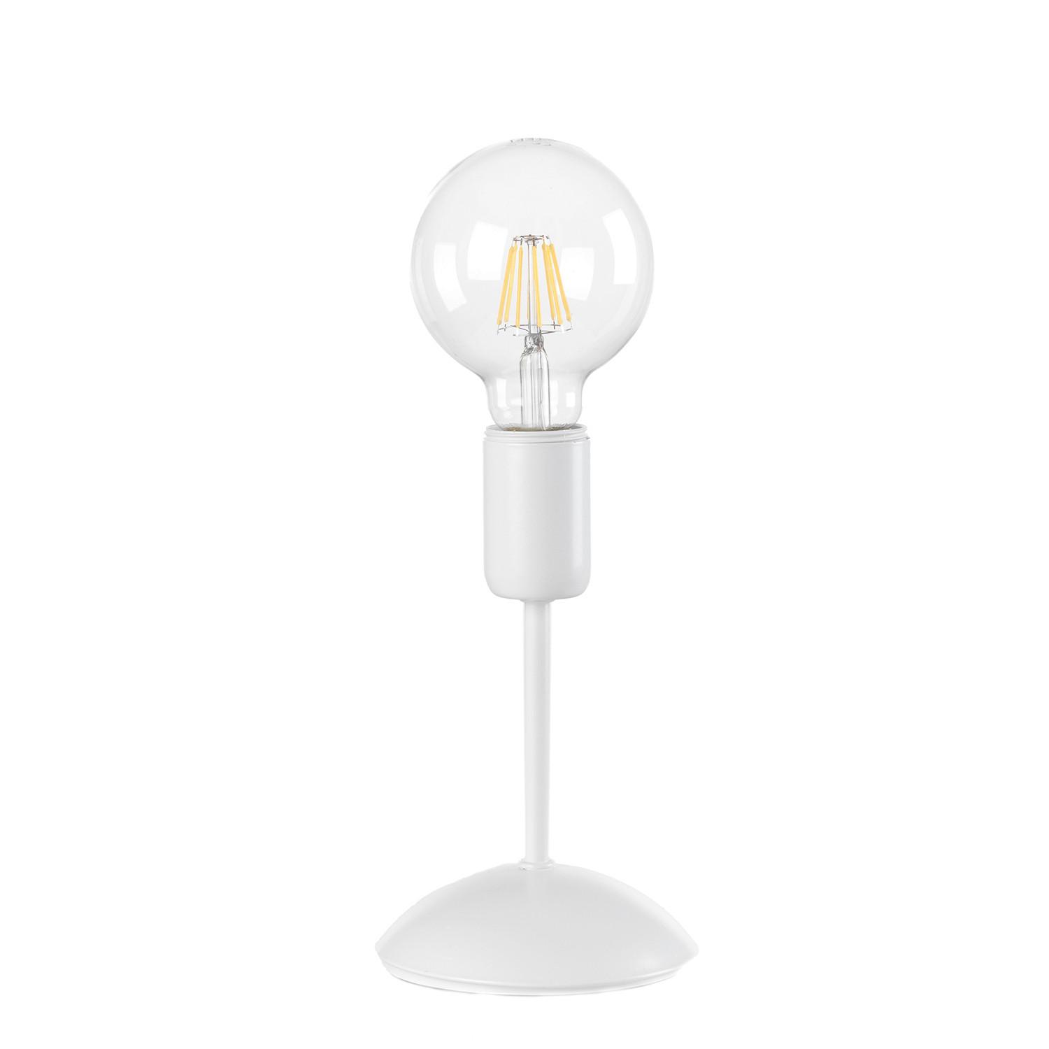 Tischleuchte Weiß D: 12 cm 22w - Weiß, KONVENTIONELL, Metall (12/32cm)