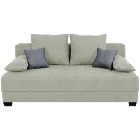 Sofa Mia mit Schlaffunktion Beige 200 cm - Beige/Schwarz, Design, Holzwerkstoff/Textil (200/90/110cm) - P & B