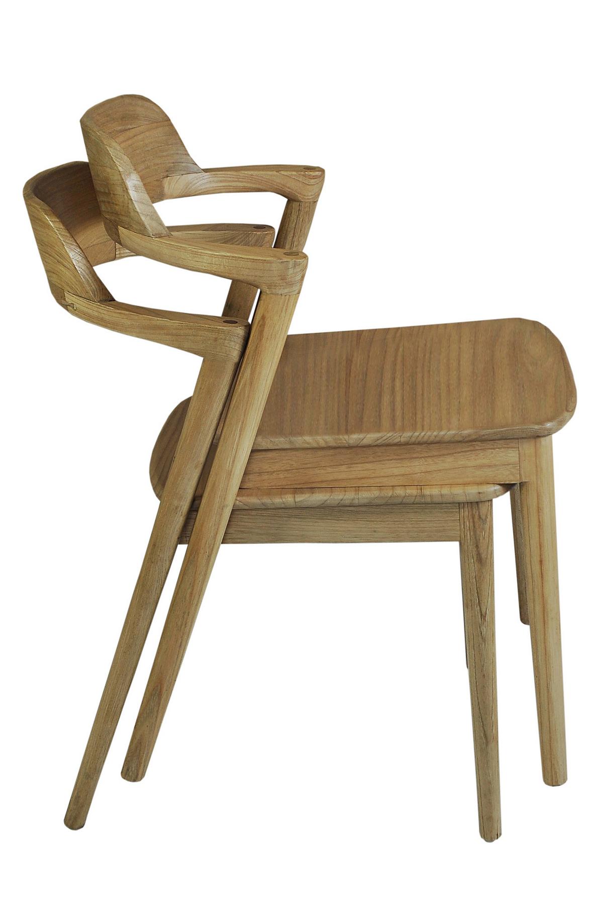 Stuhl Scandi Holz Naturfarben, B: 60 Cm - Naturfarben, ROMANTIK / LANDHAUS, Holz (60/78/50cm)