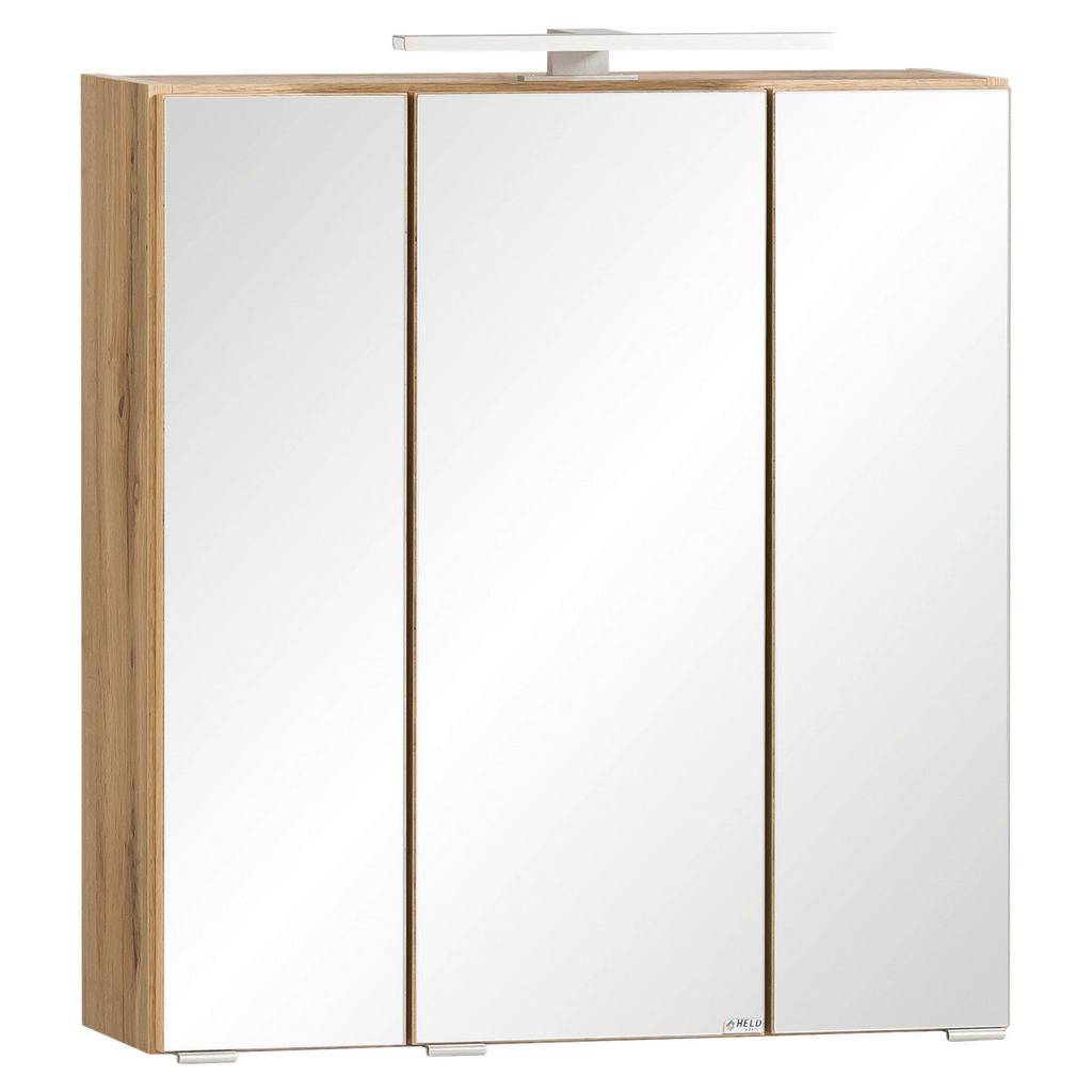Spiegelschrank Varese mit LED 3-türig BHT: 60x64x20 cm